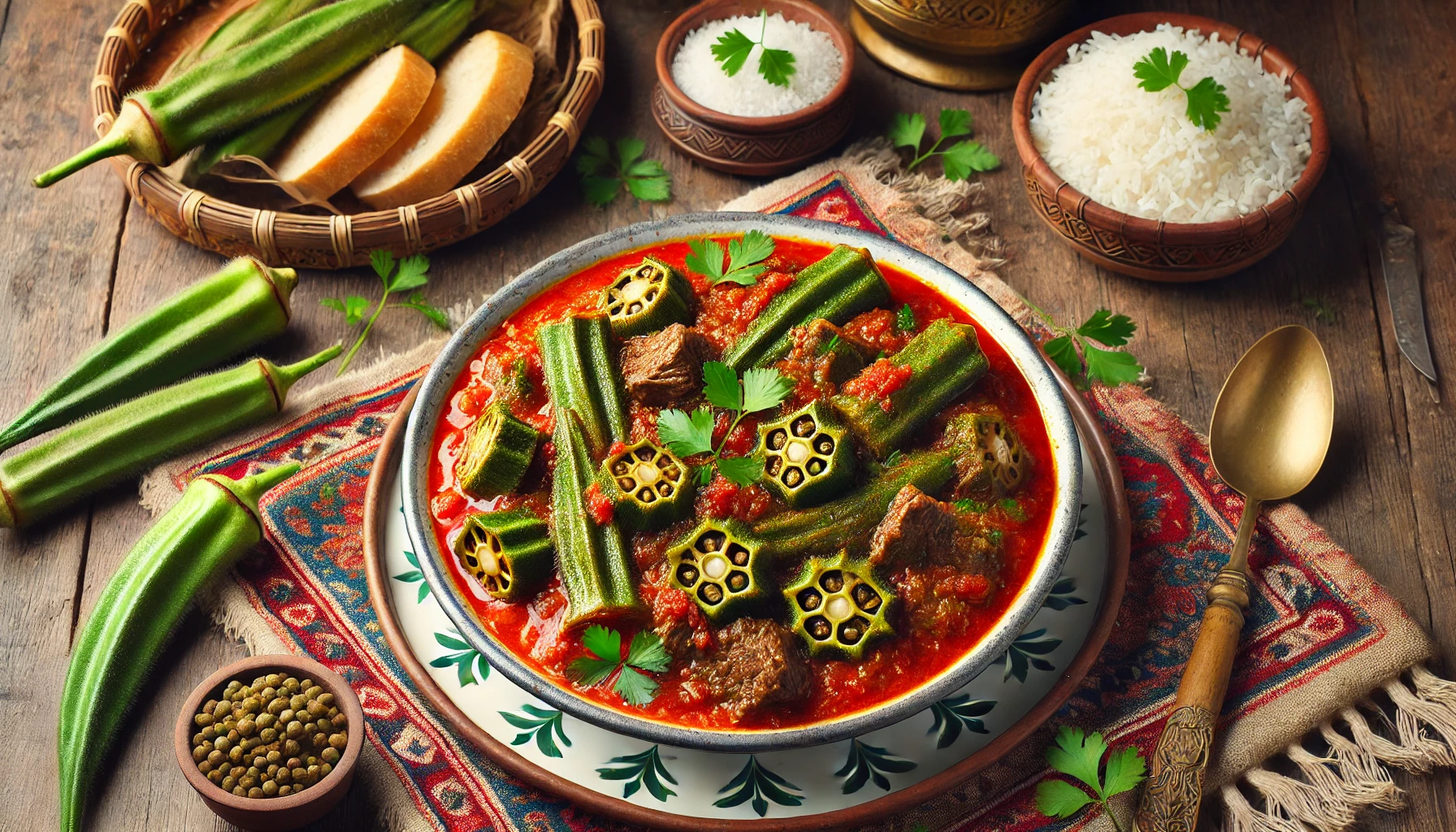 Egyptian Recipe Bamia Okra Stew Hungry And Chill Egyptian Recipe Bamia Okra Stew Hungry And Chill