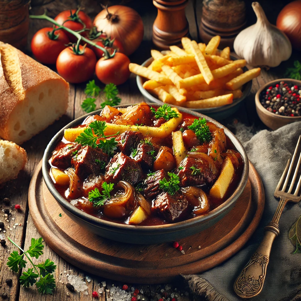 Belgian Stoofvlees (Flemish Beef Stew) - Hungry and Chill